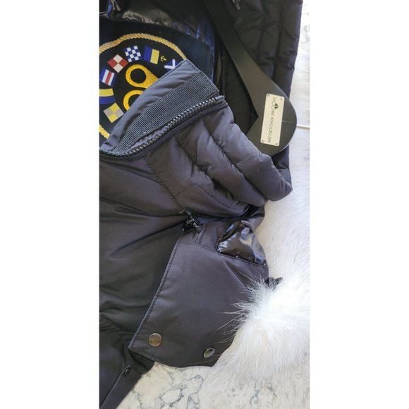 Moose Knuckles Women's Long Black Down Coat X-Small - Picture 11 of 11